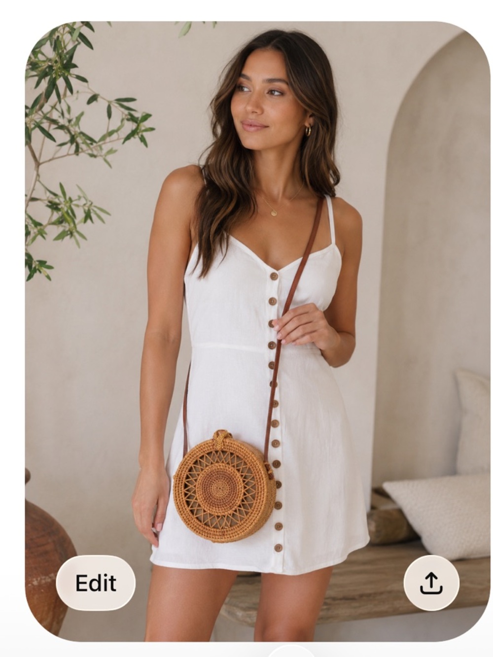 Bali  styleCrossbody Bag – Natural Woven Ata Grass
